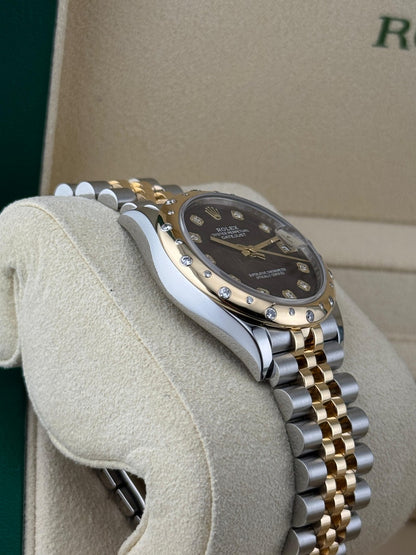 Rolex Datejust 31mm diamond bezel mother of pearl dial 2019