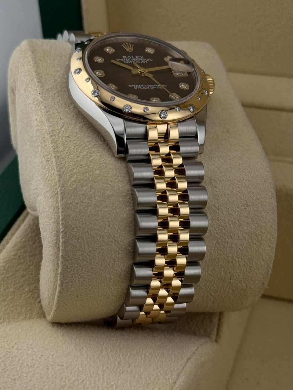 Rolex Datejust 31mm diamond bezel mother of pearl dial 2019
