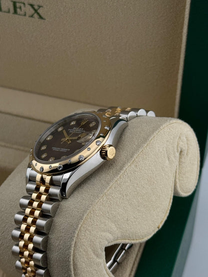 Rolex Datejust 31mm diamond bezel mother of pearl dial 2019