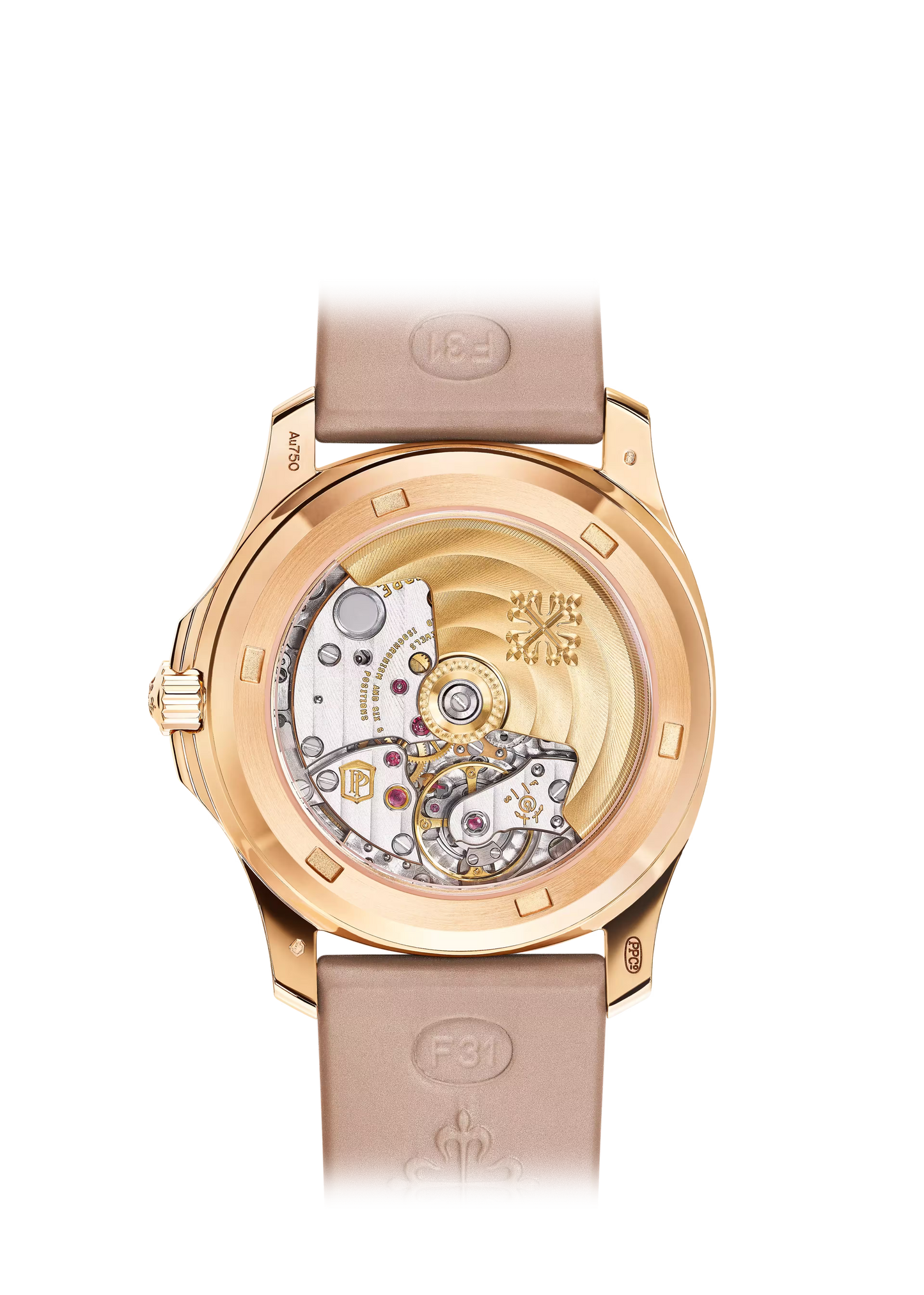 Pre-owned Patek Philippe Aquanaut Luce 5072R-001 Rose Gold