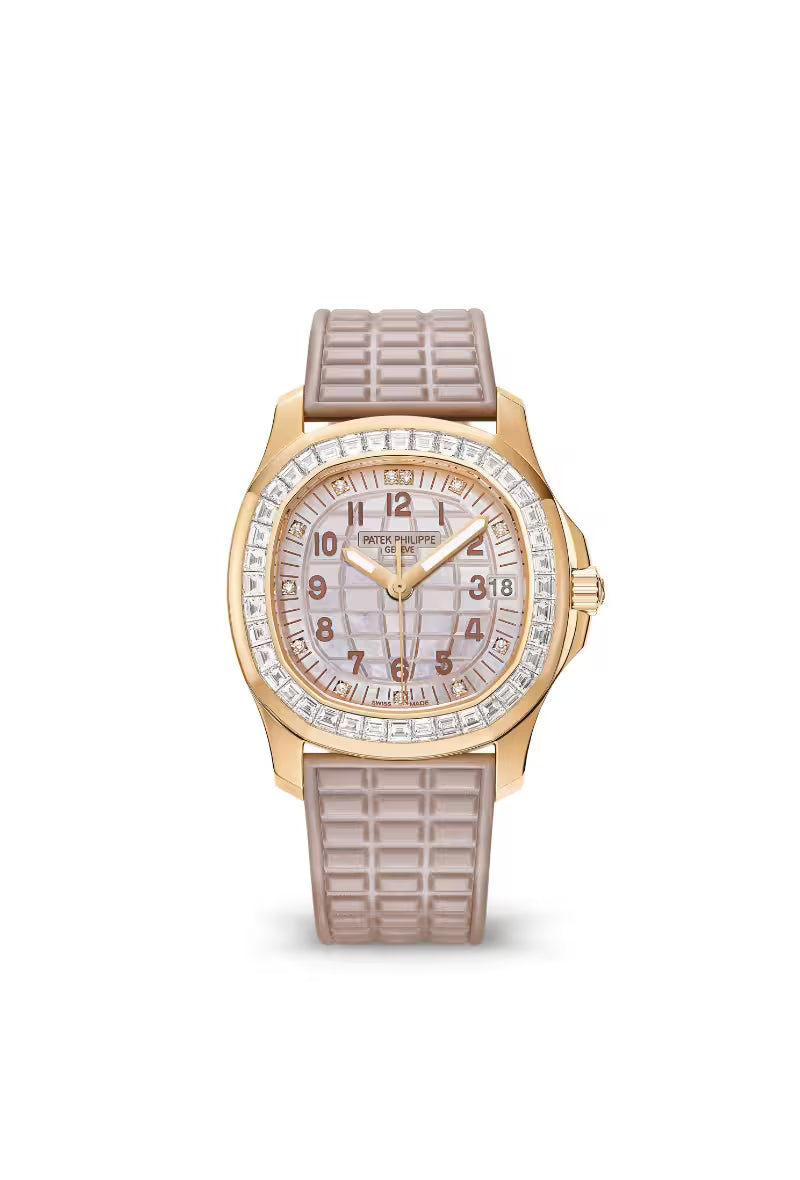 Pre-owned Patek Philippe Aquanaut Luce 5072R-001 Rose Gold