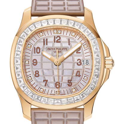 Pre-owned Patek Philippe Aquanaut Luce 5072R-001 Rose Gold