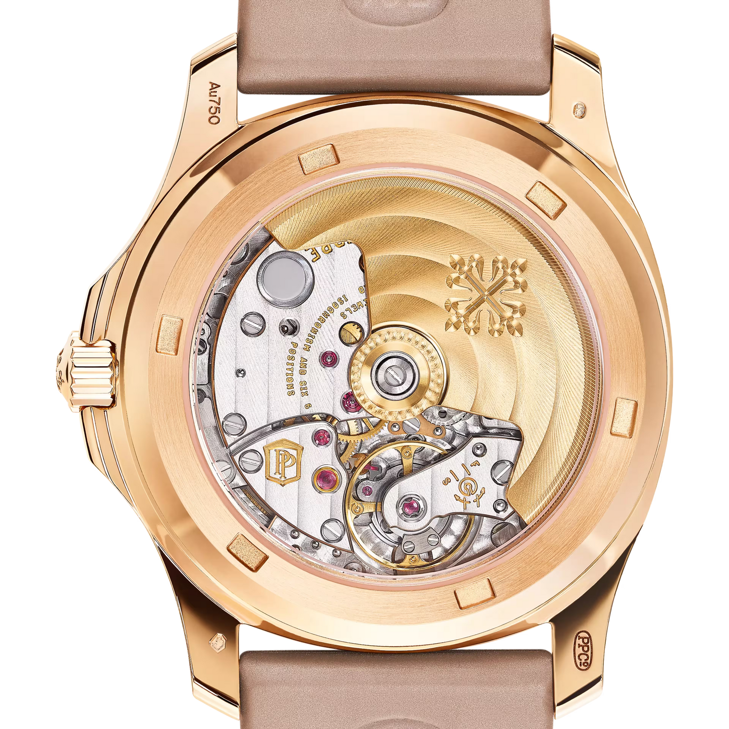 Pre-owned Patek Philippe Aquanaut Luce 5072R-001 Rose Gold