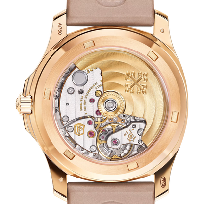 Pre-owned Patek Philippe Aquanaut Luce 5072R-001 Rose Gold
