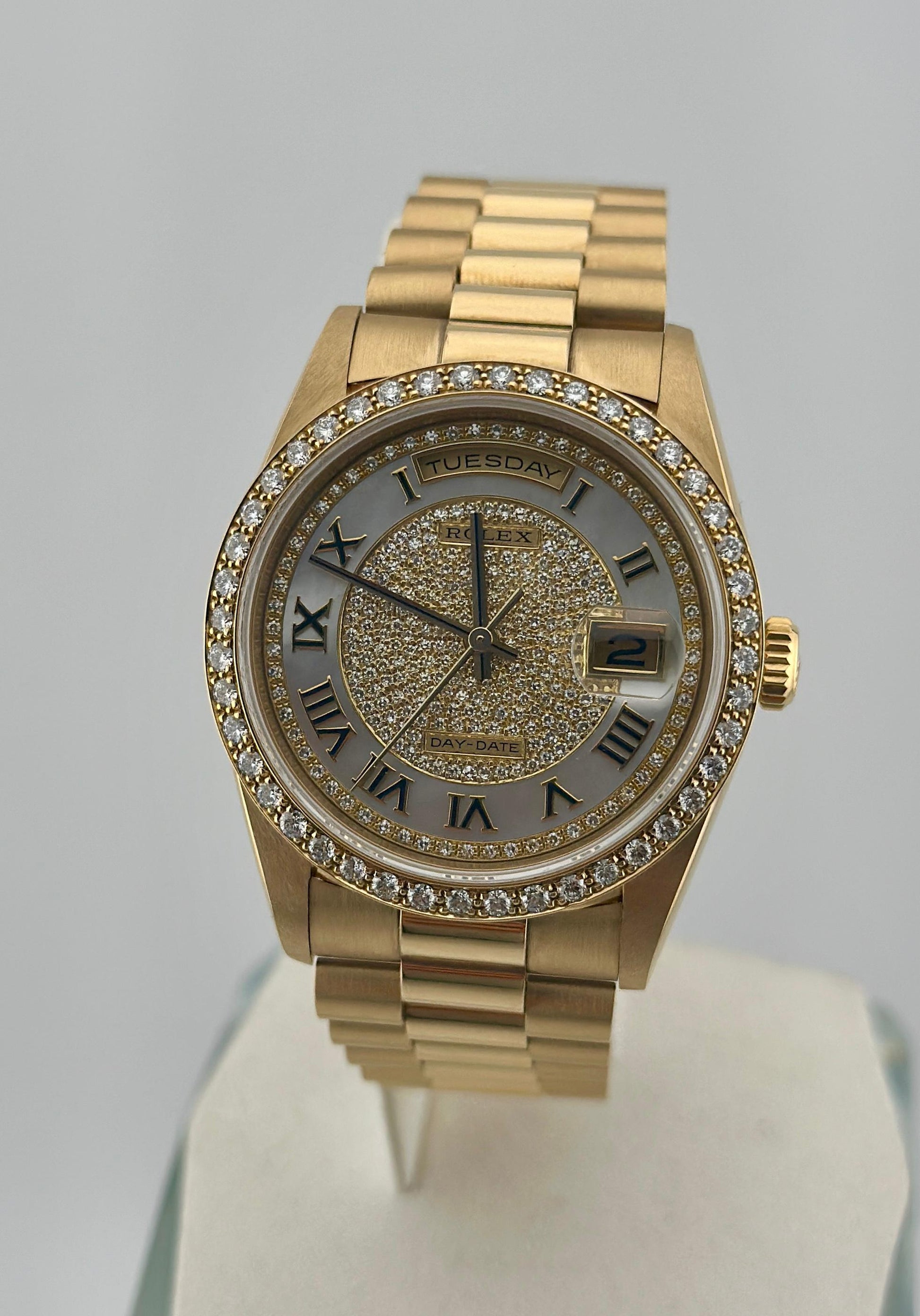 Rolex Day-Date 36mm Solid Gold Mother Of Pearl 1991 - HOURLY 