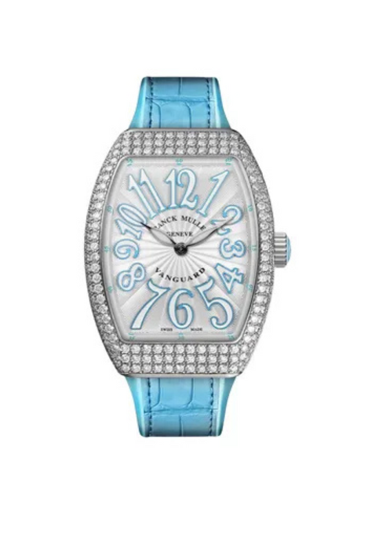 Franck Muller Vanguard 35mm Tiffany Blue Diamond afterset