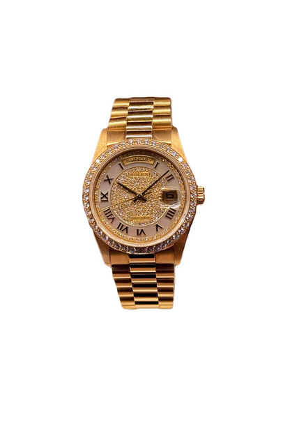 Rolex Day-Date 36mm Solid Gold Mother Of Pearl 1991 - HOURLY 