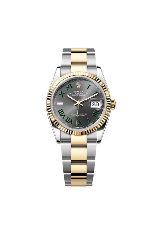 Rolex Datejust 36mm Steel & Gold Wimbeldon Dial Oyster 2022