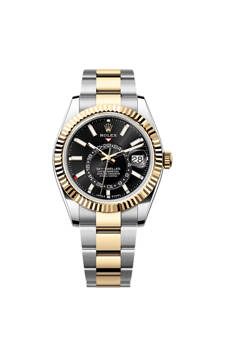 Rolex Sky Dweller 42mm Steel&YellowGold Black Index Dial 2023