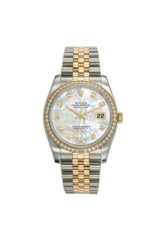 Rolex Datejust 36mm Steel&YellowGold Aftermarket Dial and Diamond