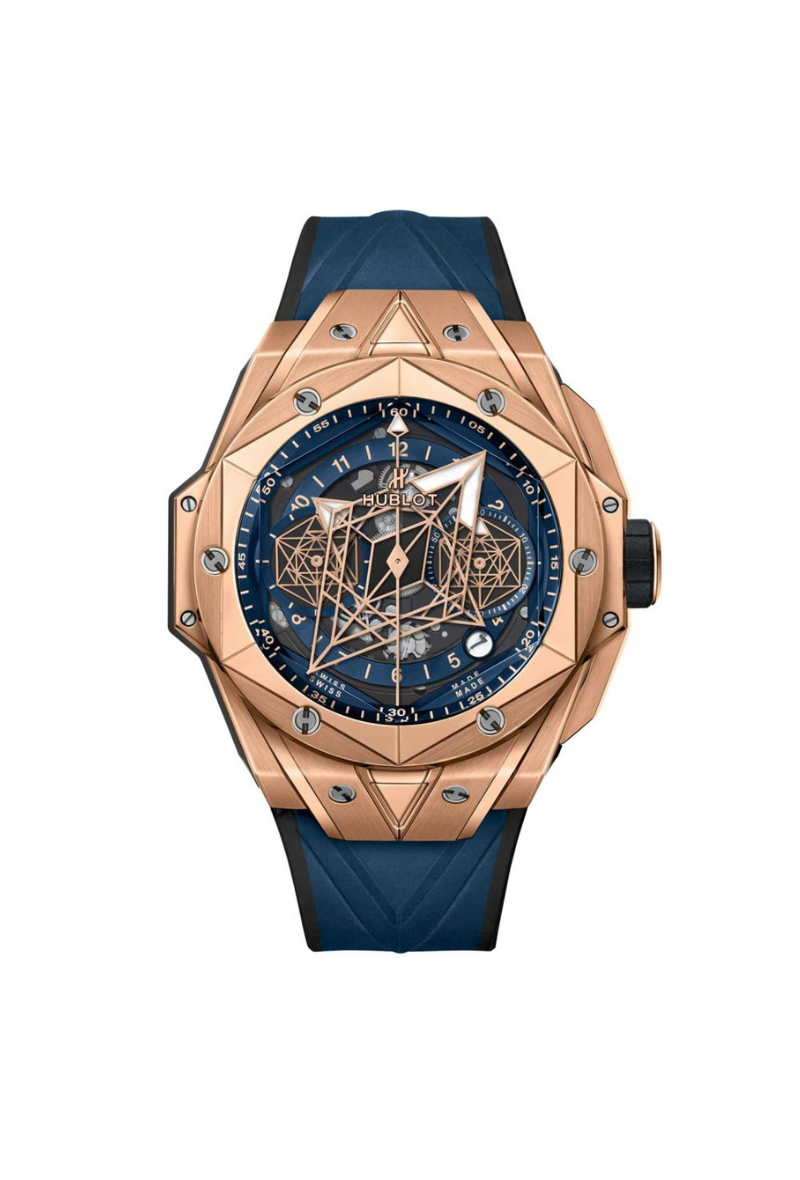 Hublot big bang Sang bleu II 45mm RoseGold Chronograph Blue Dial 2020 - HOURLY 