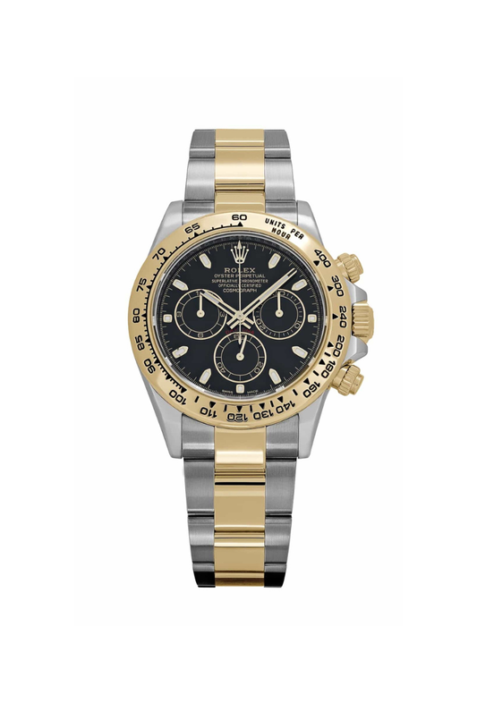 Rolex Cosmograph Daytona 40mm Yellow Gold Stainless Steel Black Dial 2018 - HOURLY 