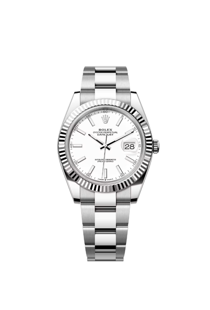 Rolex Datejust 41mm Fluted Bezel White Dial Oyster 2026