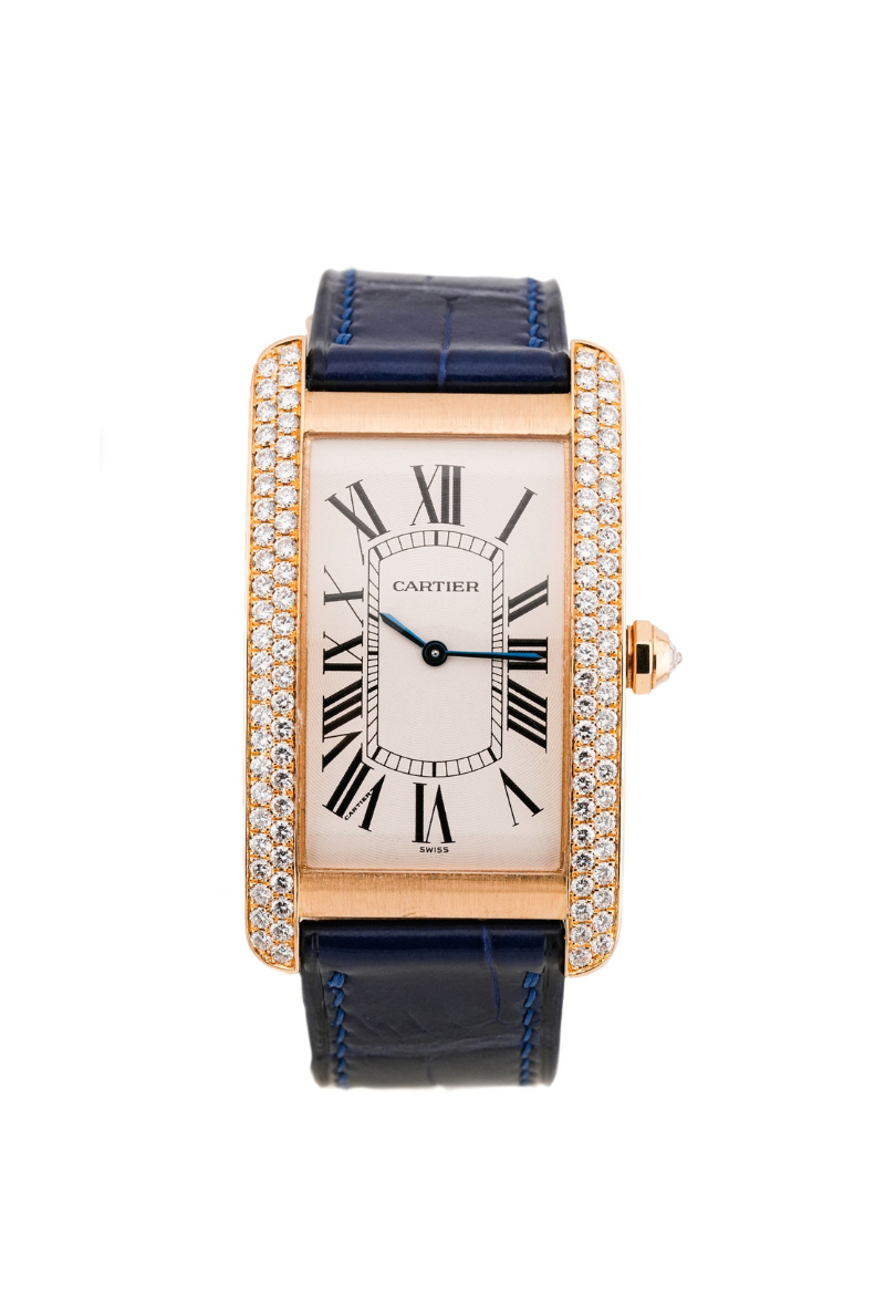 Cartier Tank Americaine Large Factory diamonds