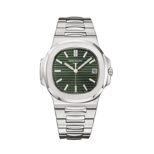 Patek Philippe Nautilus Stainless Steel Olive Green Dial