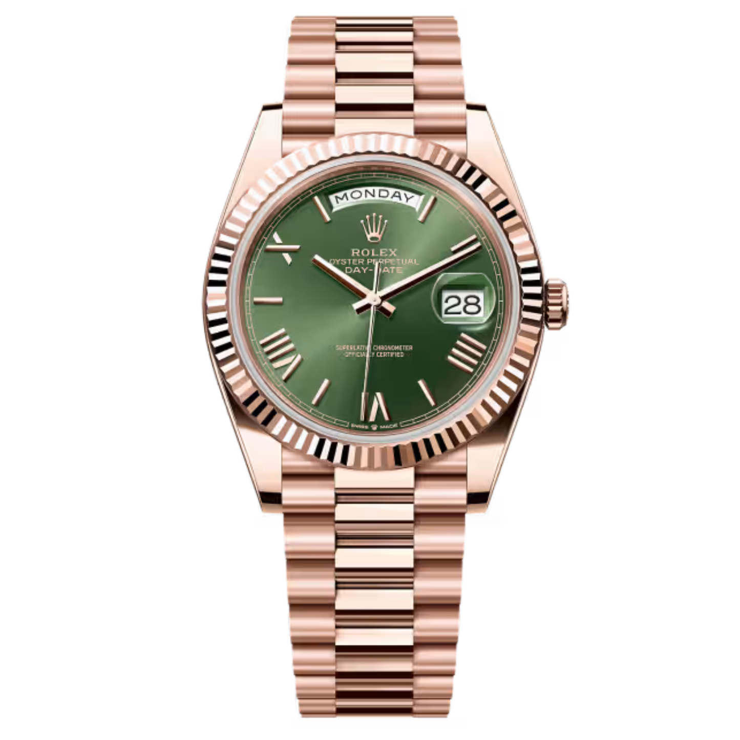 Rolex Day-Date 40mm RoseGold Olive Dial 2026