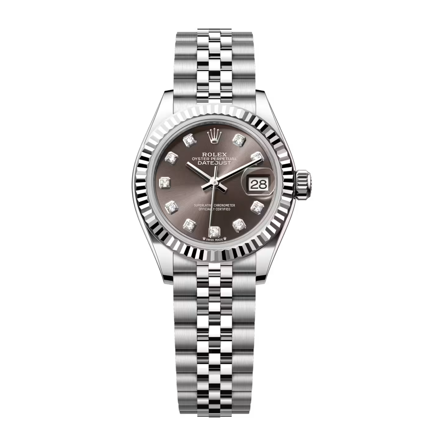 Rolex Datejust 28mm WhiteGold Bezel Dark Grey Dial 2023