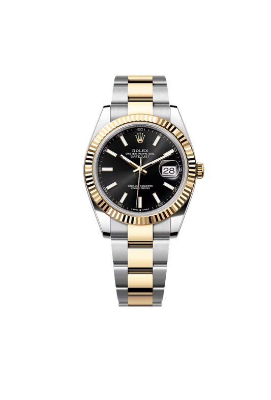 Rolex Datejust 41mm Steel & Gold Black Dial Oyster 2018