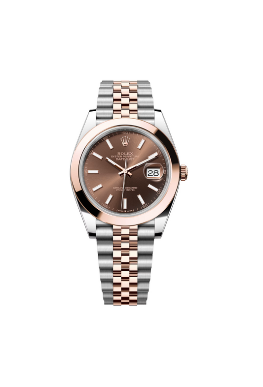 Rolex Datejust 41mm Steel & RoseGold Chocolate Dial Jubliee 2017