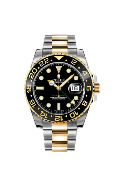 Rolex GMT-Master II 40mm Steel & Gold Black Dial