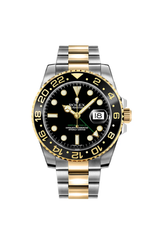 Rolex GMT-Master II 40mm Steel & Gold Black Dial