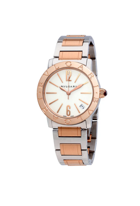 Bvlgari 33mm Lacquered Dial Steel & Gold 2023