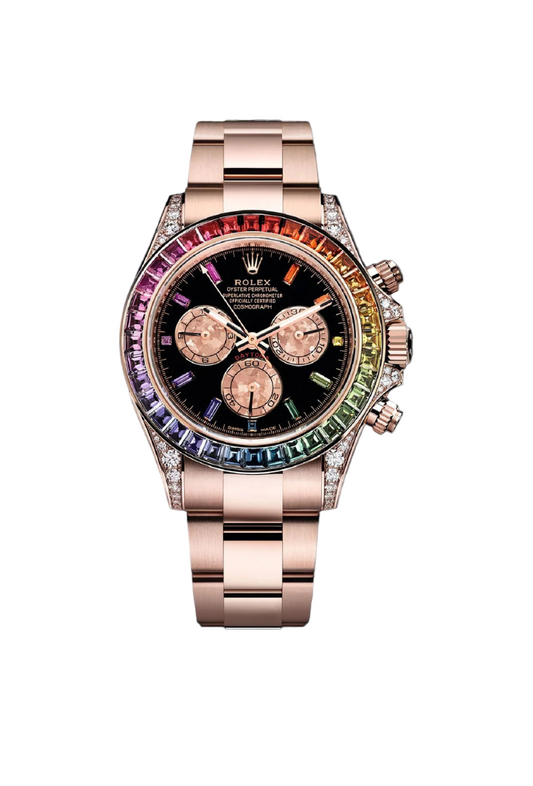 Rolex Cosmograph Daytona Rosegold Afterset Rainbow 2021
