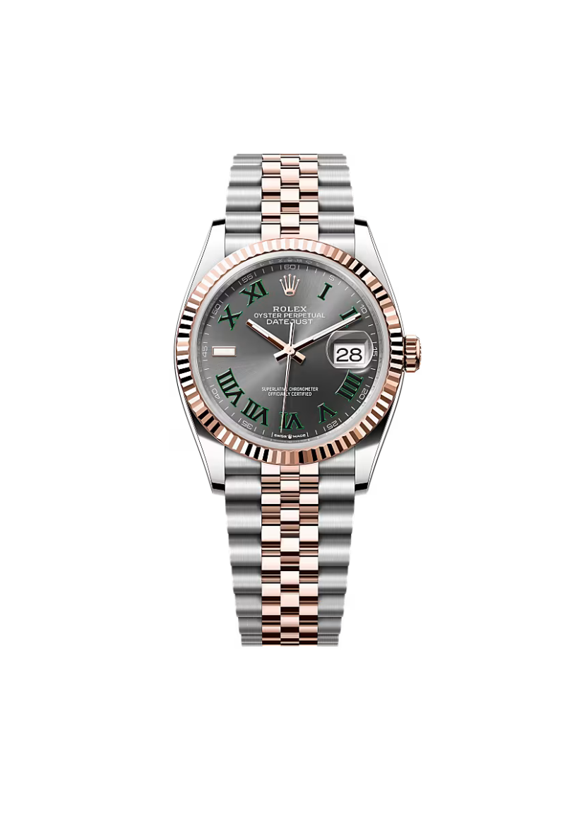 Rolex Datejust 36mm Steel&RoseGold Wimbledon Dial Jubilee 2024 - HOURLY 