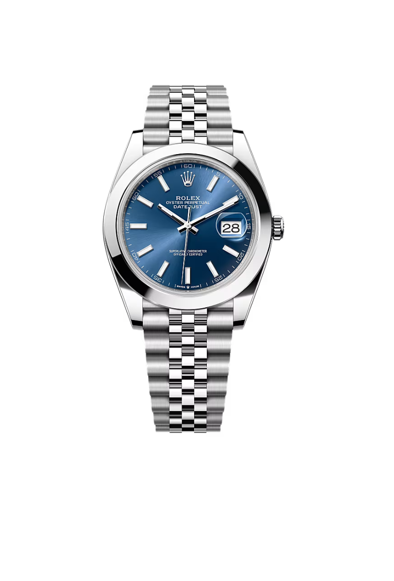 Rolex Datejust 41mm Stainless Steel Blue Index Dial Jubilee 2025 - HOURLY 