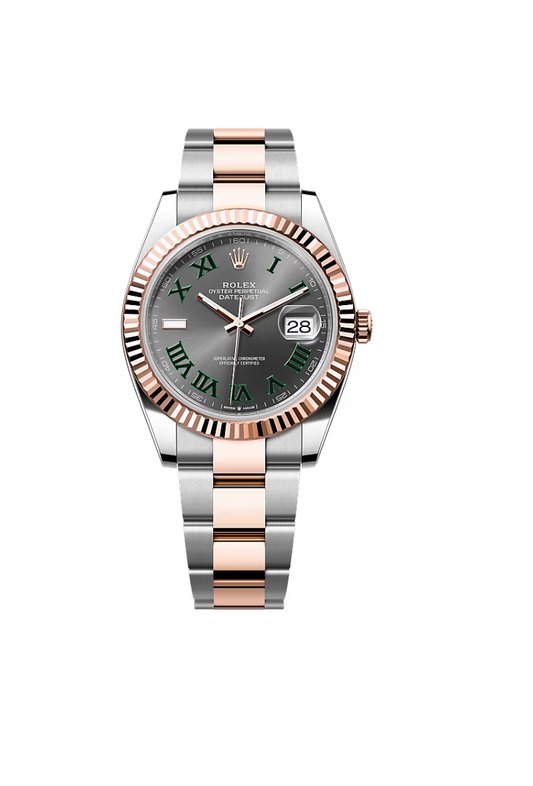 Rolex Datejust 41mm Steel&RoseGold Wimbledon Dial Oyster 2024