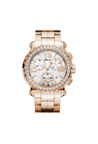 Chopard Happy Sport 42 mm Diamonds Bezel 2009 - HOURLY 