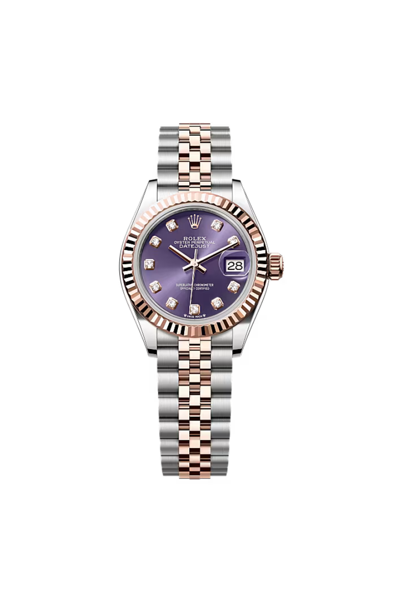 Rolex Datejust 28mm Steel & RoseGold Aubergine Dial 2025