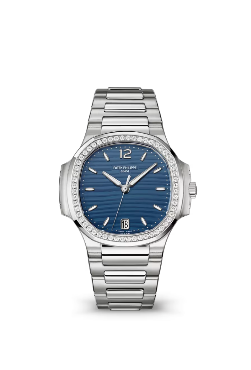 Patek Philippe Nautilus 35mm Steel Diamond Bezel Blue Index Dial New 2026