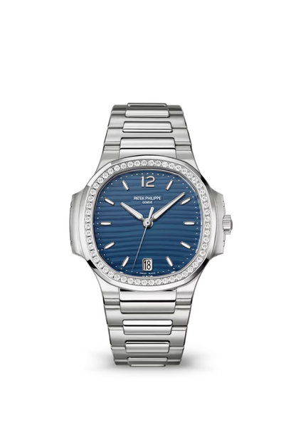 Patek Philippe Nautilus 35mm Steel Diamond Bezel Blue Index Dial New 2026