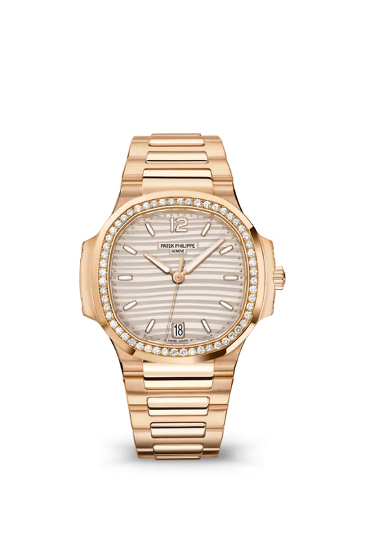 Patek Philippe Nautilus 35mm RoseGold Diamond Bezel Opaline Dial New 2026