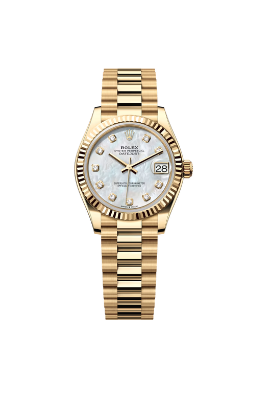 Rolex Datejust 31mm YellowGold Mother Of Pearl President bracelet
