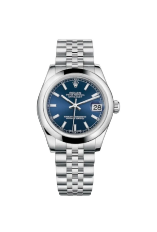 Rolex Datejust 31mm Smooth Bezel Blue Dial Old new Stock