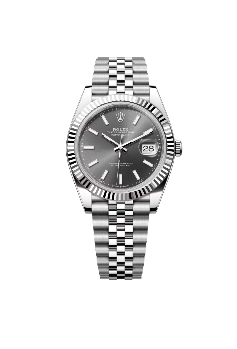 Rolex Datejust 41mm Fluted Bezel Rhodium Dial 2026
