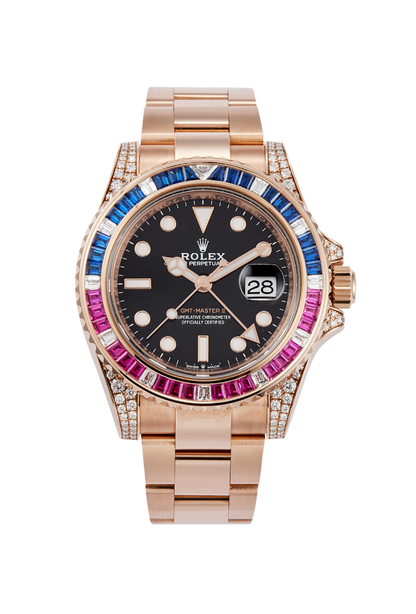 Rolex GMT-Master II 40mm RoseGold Aftermarket SARU Bezel 2022