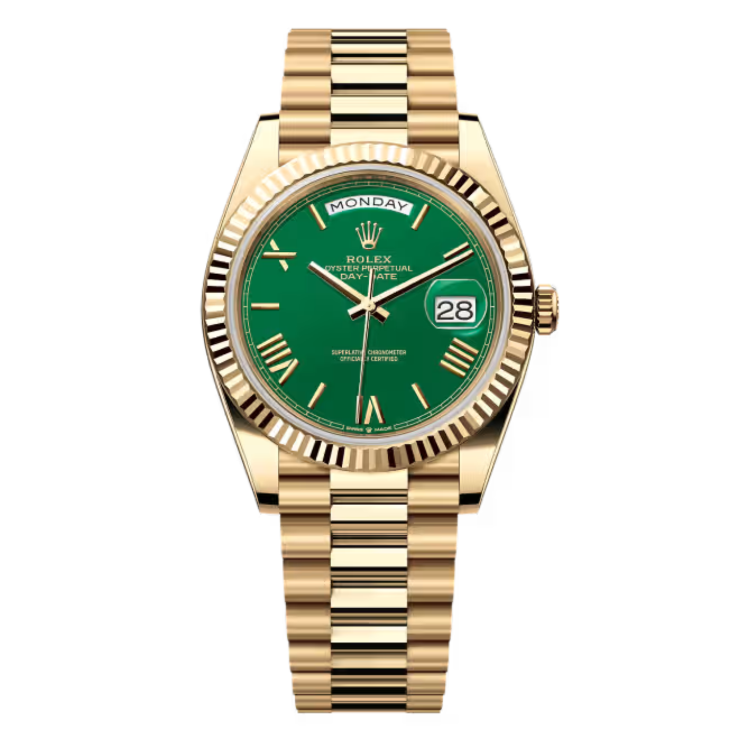 Rolex Day-Date 40mm YellowGold 228238 Green Dial Brand new 2026