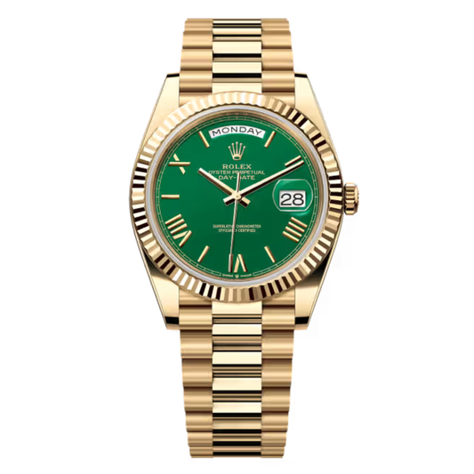 Rolex Day-Date 40mm YellowGold 228238 Green Dial Brand new 2026