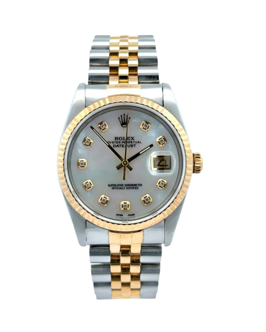 Rolex Datejust 36 Custom MOP Diamond Dial