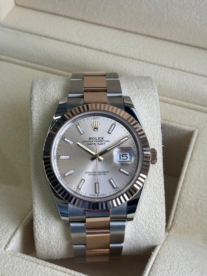 Rolex Datejust 41mm Steel & RoseGold Oyster Sundust Dial 2024