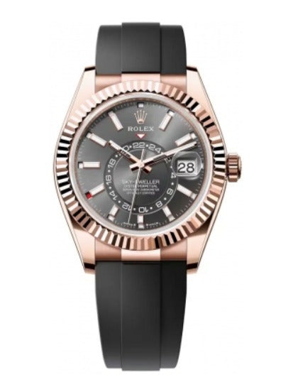 Rolex Sky-Dweller 42mm RoseGold Grey Dial Oyster flex 2024