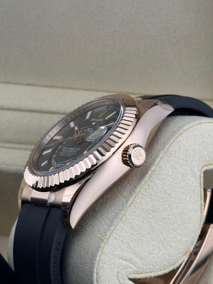 Rolex Sky-Dweller 42mm RoseGold Grey Dial Oyster flex 2024
