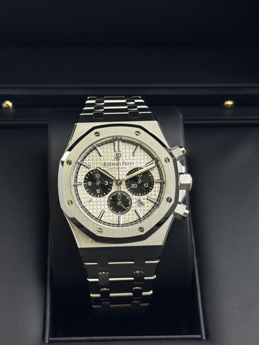 Audemars piguet Royal oak Chronograph 41mm White Dial (Panda) 2019