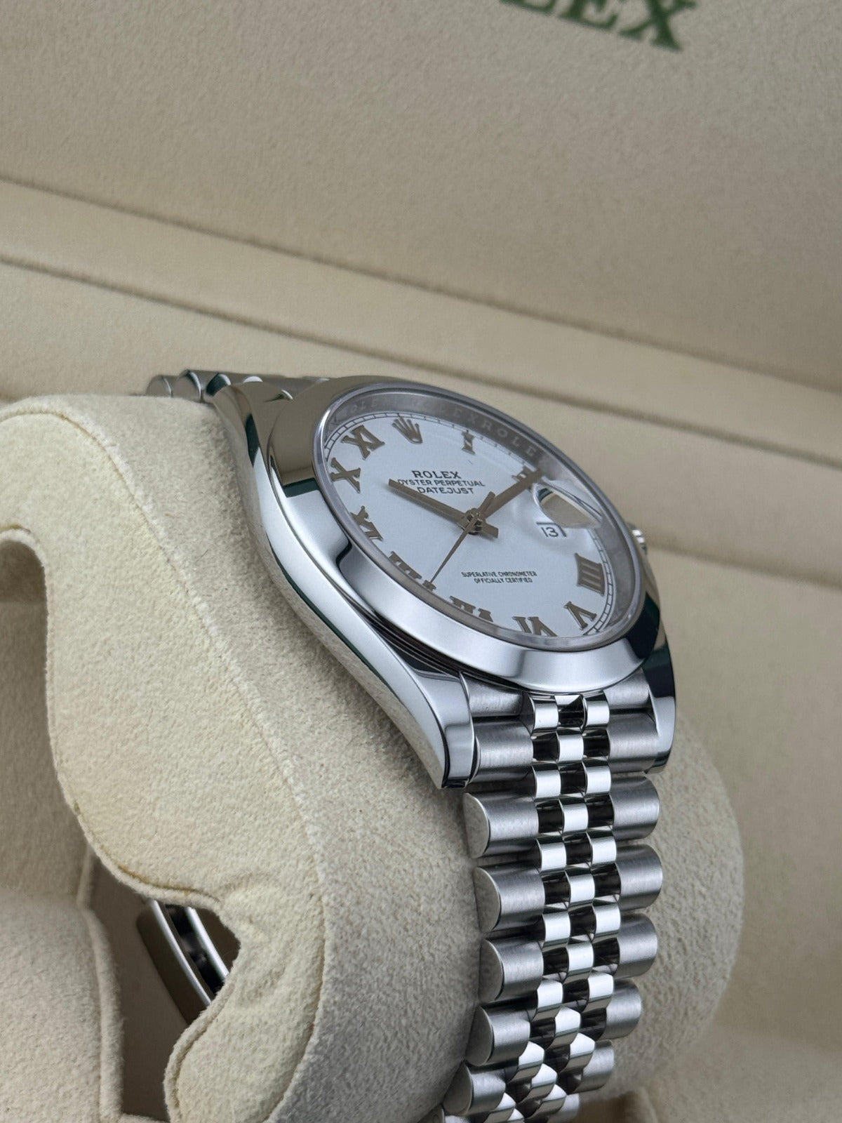 Rolex Datejust 41mm Stainless Steel White Dial Roman Numerals Jubilee 2024