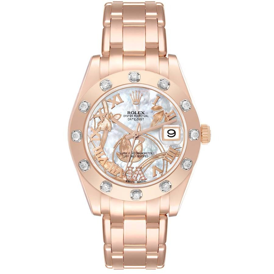 Rolex Datejust 31mm Diamond Bezel Dream Dial Rose Gold Pearlmaster bracelet