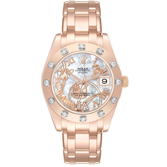 Rolex Datejust 31mm Diamond Bezel Dream Dial Rose Gold Pearlmaster bracelet