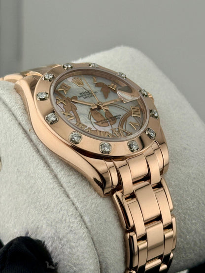 Rolex Datejust 31mm Diamond Bezel Dream Dial Rose Gold Pearlmaster bracelet